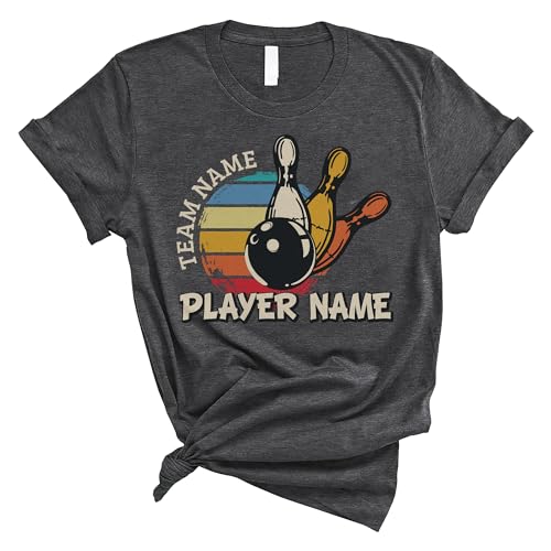 FLOCHIL Custom Bowling Shirts with Name, Personalized Bowling Team Shirts for Women, Mens, Unisex