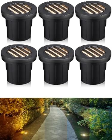 LEONLITE Dia. 4 Inch Well Lights Landscape LED In Ground, Grated ...