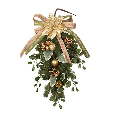 Couronne de Noël d'exception et sapin inversé pour agencement de scène