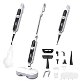 KOK 10-en-1 Nettoyeur vapeur, Balai Vapeur avec Fonction Rotative, Vapeur à haute températ...