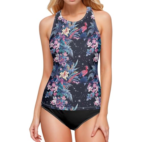 Haut tankini de style chinois tropical pour vos journées à la plage
