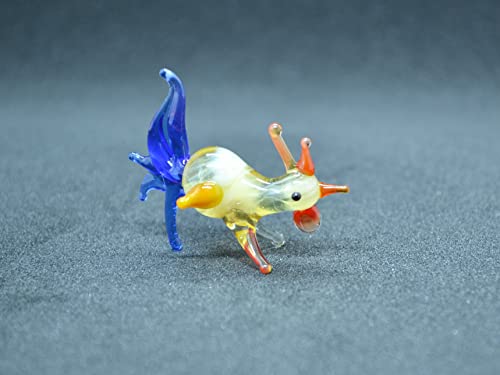 1" Mini Glass Chicken Doll House Tiny Miniature Small Chicken Sculpture Chicken Statue Figurine Blown Glass Chicken #TOP2