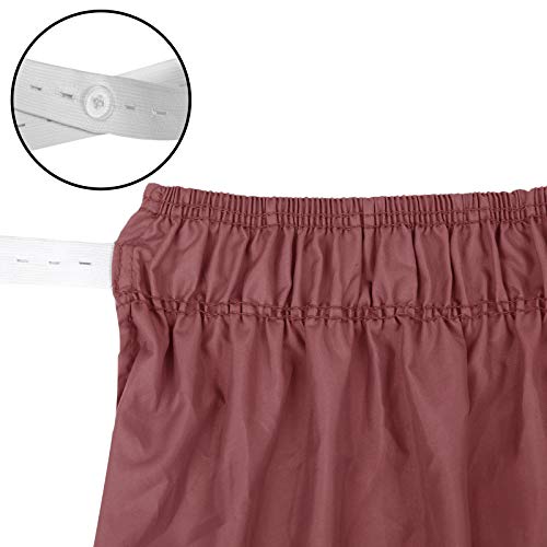 Obytex Wrap Around Bed Skirts Fashional Elastic Dust Ruffle Silky Soft & Wrinkle Free Classic Stylish Look In Your Bedroom (Burgundy, Queen/King) #TOP5