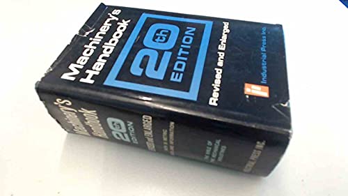 Machinery's Handbook: 20th Edition B001IPED0O Book Cover