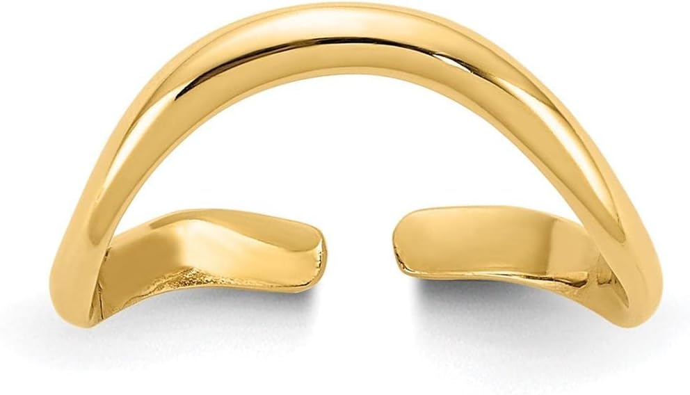14k Yellow Gold Polished Toe Ring