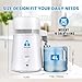 DC HOUSE 1 Gallon Water Distiller Machine, 750W 4L Pure Distilled Water Maker Machine for Home Countertop Table Desktop, Drinking Purifier for Home Kitchen CPAP Hmidifiers with Pastic Container