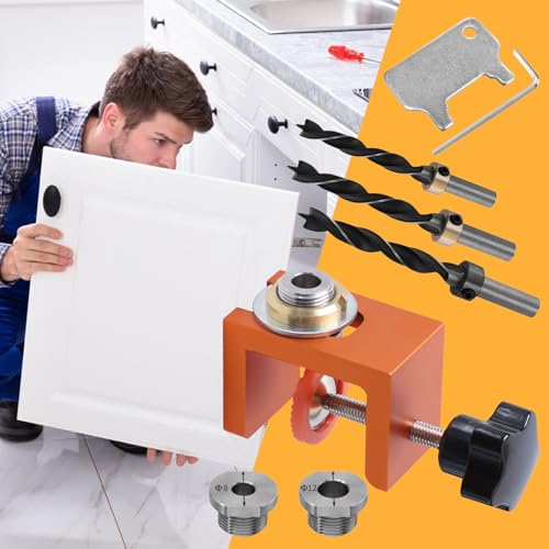 Gabarit d'installation de portes de meuble résolvant les problèmes d'alignement difficile - 4