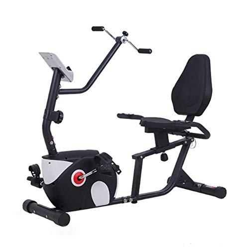 Horizontal Bicicleta Estática De Spinning Fitness, Monitorización De La Frecuencia Cardíaca, Ajuste De Resistencia De 8 Niveles, Proposito Doble, Volante Silencioso Todo Incluido