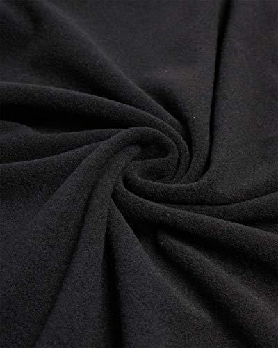 Rene Rofe Girl's Warm And Cozy Thermal Underwear Set - Lightweight Fleece Lined Base Layer, Black, Size 6/6X Small #TOP3