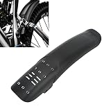 Material de calidad --- Esta placa de protección de la bicicleta está hecha de plástico y resina, es de alta resistencia, muy ligera, la radiación solar no es fácil de deformar y doblar, y en invierno no es fácil ser exigente.