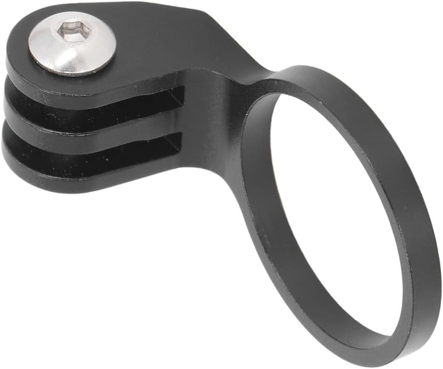 Aluminum Alloy Bike Stem Mount 28.6mm – Adjustable Angle Light Holder for Action Cameras & Flashlights, Universal Handlebar Adapter