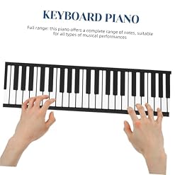 Alasum 88 Rouleaux Clavier De Piano Roulé À La Main 88 Touches Piano Électronique 88 Touches Piano Électrique Pianos Piano Pour Débutant Piano Enroulable Pliable Instrument De Musique - Les Beatles, Paul McCartney, John Lennon, RIngo Starr, George Harrison Alasum 88 Rouleaux Clavier De Piano Roulé À La Main 88 Touches Piano Électronique 88 Touches Piano Électrique Pianos Piano Pour Débutant Piano Enroulable Pliable Instrument De Musique – Image 3