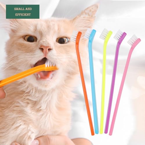 Image of 9 Pack Small Dog Toothbrush Cat Toothbrush Pet Toothbrush Mini Head Soft Dog Cat Tooth Brush for Sensitive Gum Puppy, Kitten, Cats & Small Breed Dogs, Portable Travel Friendly and Easy to Use