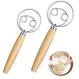 Trois tailles : le lot contient trois mélangeurs à pâte faits à la main de différentes longueurs (23 cm, 26 cm et 30 cm), idéal pour les pâtes mélangées liquides, les pâtes à pain solides ou les pâtes à levure tenaces. Chaque mixeur est adapté à des consistances spécifiques