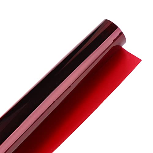15.8x19.7in Transparent Color Correction Lighting Gel Filter Colored Gel Light Filter Plastic Sheet for Film, Video, Photo, Stage(Scarlet)