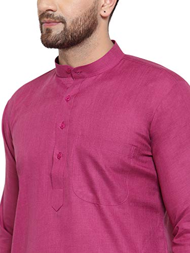 Image of Jompers Men's Cotton Regular Fit Solid Kurtas