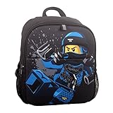 Tamaño 32 x 26 x 8 cm LEGO Mochila infantil Ninjago Jay, volumen 8L, Negro Gris