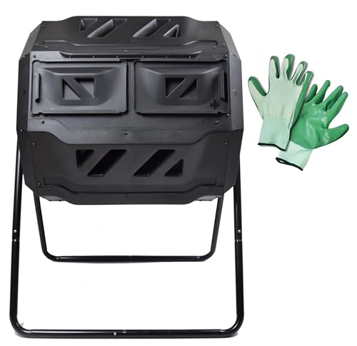 MaxWorks 80699 Kompostierbecher für den Garten, 2 Kammern, 2...