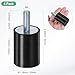 M METERXITY 4-Pack Rubber Mounts D30mmxH40mm Male Vibration Isolators Cylindrical Shock Absorber W M8 x 23mm Studs for Air Compressor/Car/Pump/Boat/Garage Motor/Bobbins Rubber Isolators
