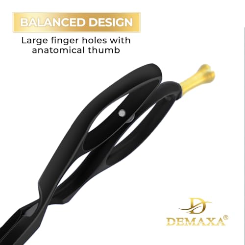 Image of Premium 4.2 Blunt Tip Professional Mustache Scissors Beard Scissors for Men with Slanted Tweezers 1 Mustache Comb 1 Beard Comb & Pouch - Beard Trimming kit & Mustache Kit