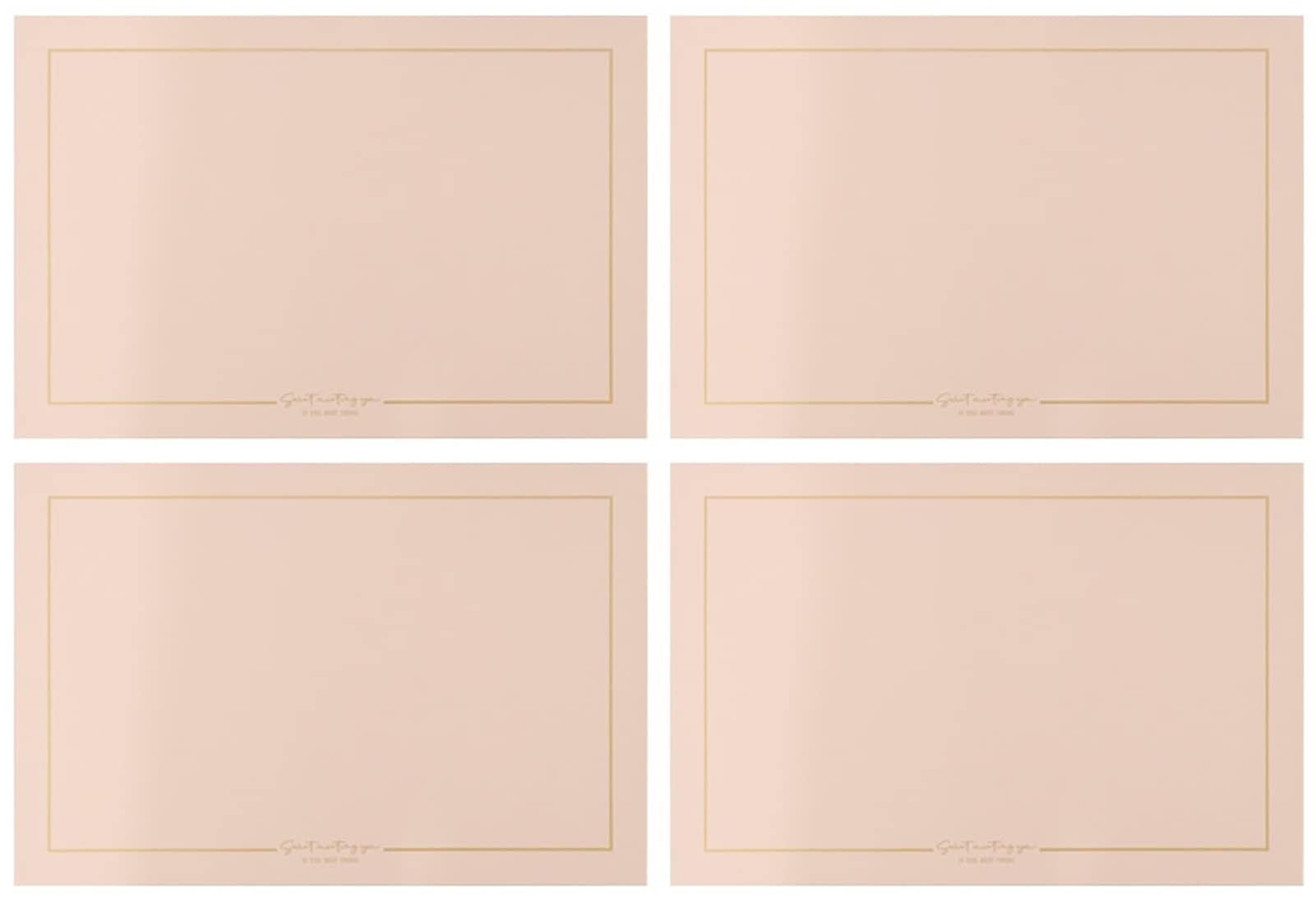 Sets de table en cuir pour cuisine et salle à manger : repas élégants en rose