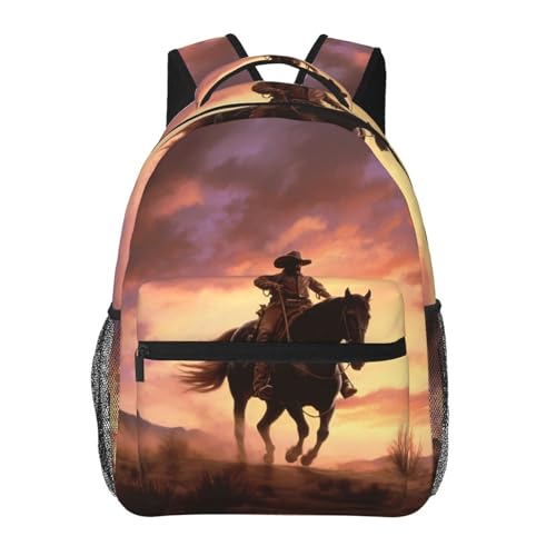 Sac à dos de voyage pour ordinateur portable Cowboy West, idéal pour le travail décontracté