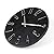 jomparis Wall Clock 12" Silent Non-Ticking Modern Style Wooden Wall Clocks Decorative for Office Home Bedroom School (Black)