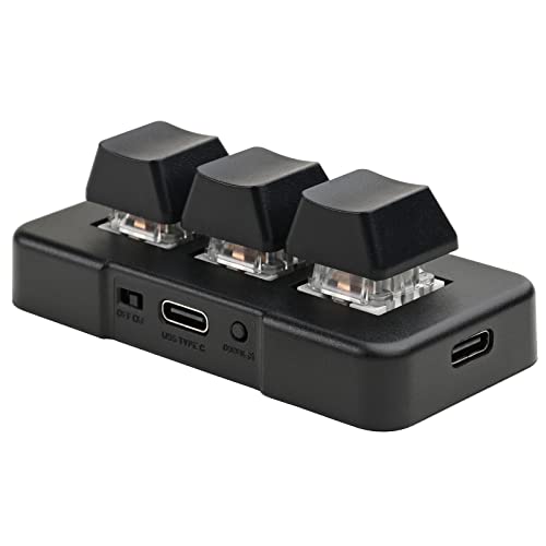 iKKEGOL Mini USB Type C Wired 3 Key Mechanical Keypad 9 Keys...