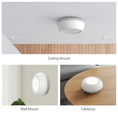 WiFi 7 Deco BE65-PoE Mesh WiFi con PoE, BE9300Mbps Tri-Band, 2 Porte di 5 Gigabit, Ripetitore WiFi, MLO, con Tecnologia AI, 3 Pz con Copertura Fino a 380?, Canali 320 MHz, Banda a 6 GHz - Powerline - Immagine 4