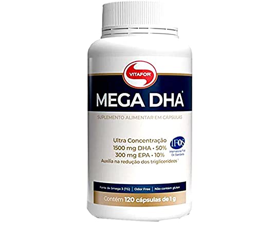 Mega DHA 1500mg Dha + 300mg Epa - 120 cápsulas - Vitafor