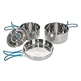 Stansport 5 Piece Stainless Steel Cook Set