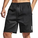 Genérico Pantalon Corto Hombre Deporte Gym Ropa Crossfit Hombre De Secado Rápido Calzonas Popular Shorts Chándal Otoño San Valentín 2#Negro XXL