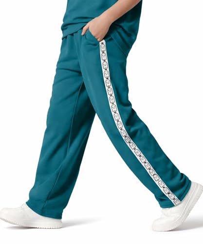 Image of SHODOX Boys Poly Blend Relaxed Fit Co-Ord Set | Printed T-Shirt & Track Pants | Soft Breathable Stylish Summer Casual Comfort Wear for Boys