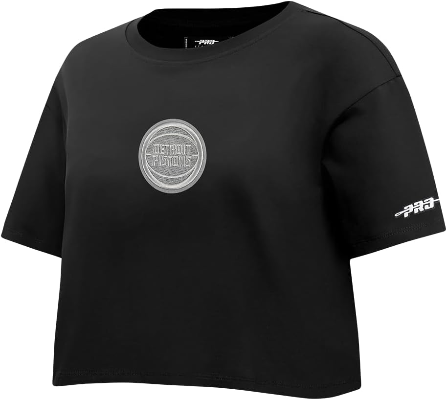 Pro Standard NBA Womens Womens NBA Reverse French Terry Cotton Short Sleeve Boxy Tee - Image 3