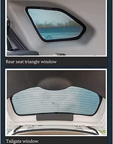 Sonnenschutz Auto Auto-Seitenfenster-Sonnenschutz Für V40, F/R, 6-teilig, UV-blockierender Sichtschutz Sonnenblende(D/2Pcs(Rear))