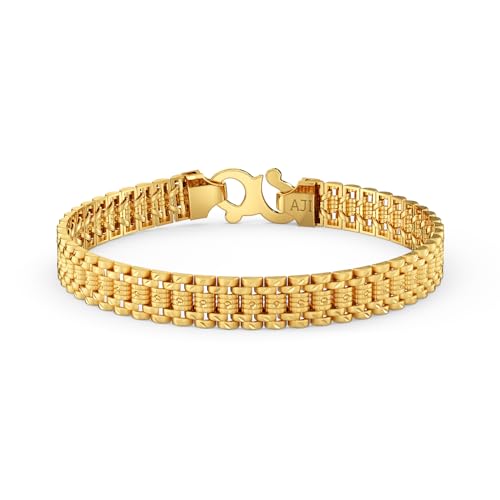 Image of Joyalukkas 22k (916) Purity | BIS Certified | Sleek Simplicity Gold Bracelet For Men