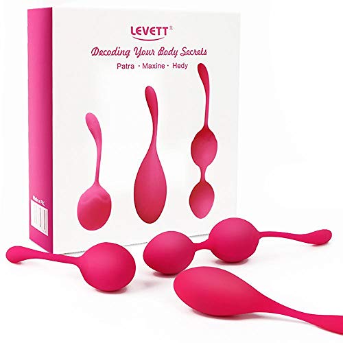 LEVETT Premium kegel Balls for Women, Ben wa Balls for Pelvic Floor and Bladder Control Training, Doctor Recommended kegel Exercise Products for Labor Prep and Recovery