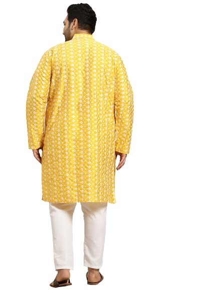 Image of SOJANYA (Since 1958, Men's Silk Blend Grey Kurta Pyjama & Silk Blend Jacket Combo