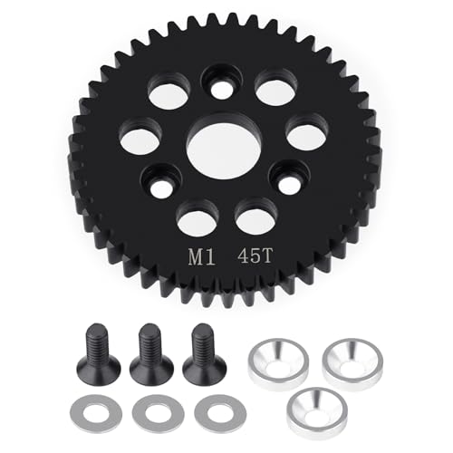 Image of BRKRC M1 Spur Gear Steel Upgrades Main Gear 43T 44T 45T 46T 49T Spur Gear Mod 1 for 1/8 1/10 TRA-XXAS Slayer Pro 4X4 Revo 3.3 ARRMA HPI HOBAO LOSI (45T)