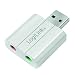 Produktbild LogiLink UA0298 USB Audio Adapter/Soundkarte mit Virtuellem Surround Sound Silber