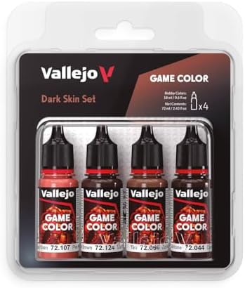 Vallejo - Conjunto de cores de pele escura | Cor do jogo | Contém...