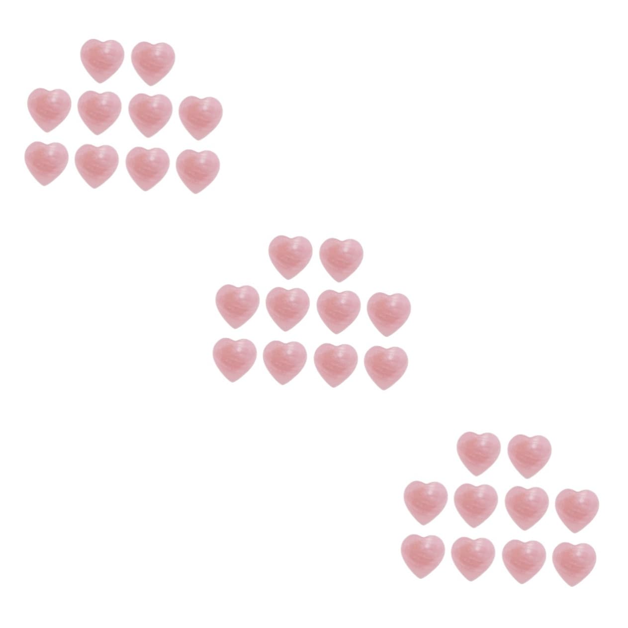 Lurrose 30stücke Herz Ornamente Aus Kristall Liebe Form Von Deko Für Hochzeiten Zuhause Partys Und Geschäfte Rosa
