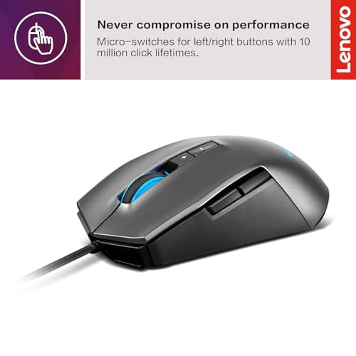 Mouse Lenovo Gamer IdeaPad Gaming M100 RGB, Preto