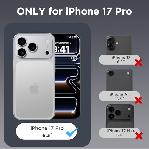 Image of CACOE Magnetic Case for iPhone 17 Pro 6.3 inch, Clear