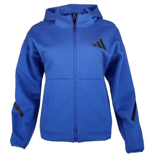 adidas Kids Boys Z.N.E. Hoodie Athletic Outerwear Casual - Blue - Size M