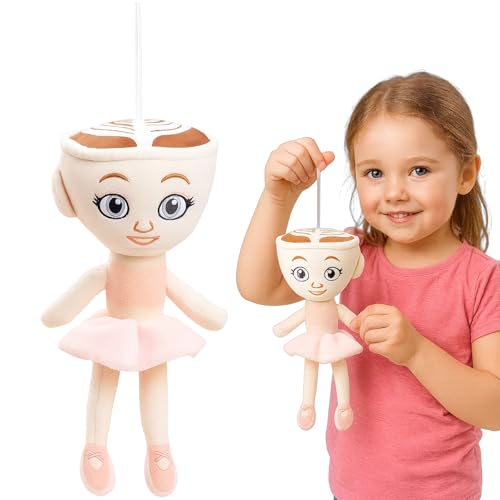 Ballerina Cappuccino Princess Plush Doll, Brain Rot Toys for Kids and Collectors, Steal A Brainrot Plush, Soft Huggable Doll for Imaginative Play, Travel Companion and Gift Giving