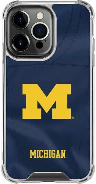 Skinit Clear Phone Case Compatible with iPhone 15 Pro Max - Officially Licensed University of Michigan Wolverines M Design