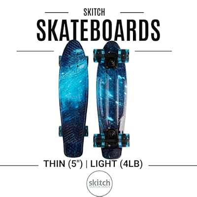 SKITCH Skateboards for Kids, Teens and Adults | Premium Skateboard Gift Set for Beginners and Pros Complete with Mini Cruiser Board + Skateboard Backpack + Video Course + Speed Control + Skate Tool