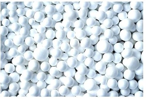 Image of Casa Copenhagen Premium Virgin Grade Thermocol Balls Refill for Pillows, Sofa, Bean Bags, Soft Toys & Beans for Bean Bag Refill 4 Kg - (White)