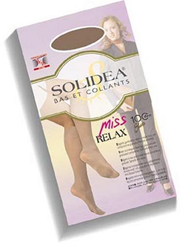 Chaussettes Solidea Femme noir S bas de contention pour femme